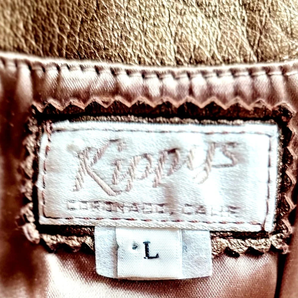 FIRM PRICE KIPPYS Extraordinary GOLD Snakeskin Leather Vest $2K - Picture 2 of 6